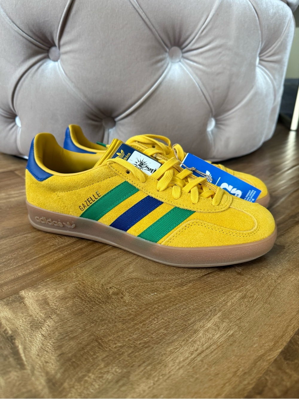 adidas × FIFA Gender Inclusive GazelleIndoor Sneaker (Unisex) - Men's US 7.5